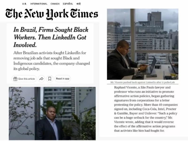 In Brazil, Firms Sought Black Workers. Then LinkedIn Got Involved.